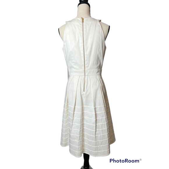 Ellen Tracy Dress in Creamy White Halter Neckline Size 8 - Picture 4 of 6